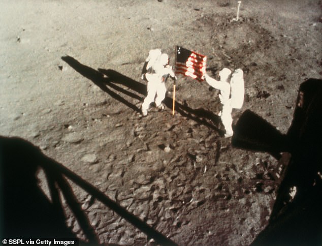 Armstrong and Aldrin were the first people to step on the moon's surface in July 1969