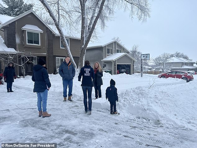 Casey and Mason knocked on doors during a winter storm this week when Florida Governor Ron DeSantis was in Florida for his State of the State address