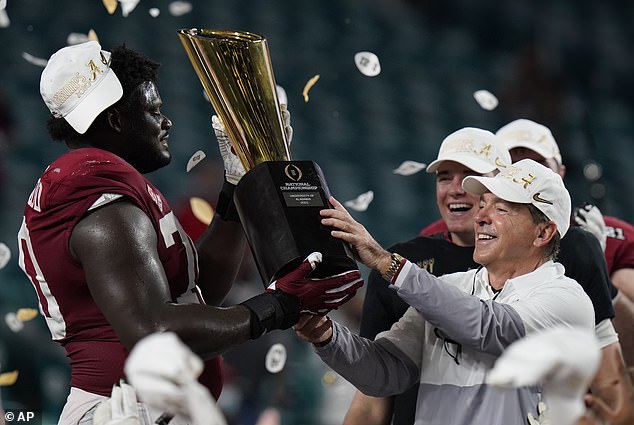 Saban's coaching career produced seven national titles, including six with the Crimson Tide