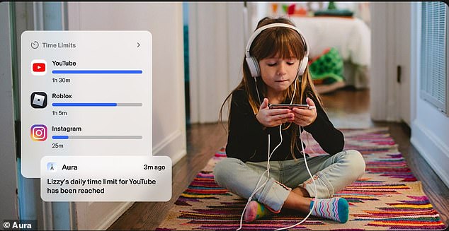 Parents can limit how long their kids use specific apps like YouTube, Instagram, and Roblox, while also seeing how long their child uses each app