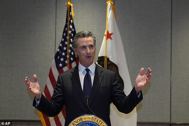 Newsom pledged not to reverse his previous major spending commitments — including free preschool for all four-year-olds and free health insurance for all low-income adults, regardless of immigration status