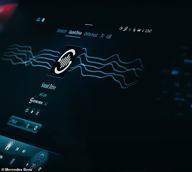 Sound Drive uses a range of sensors in the car, including in the engine, to change the music on the sound system when it detects different 'driving dynamics'