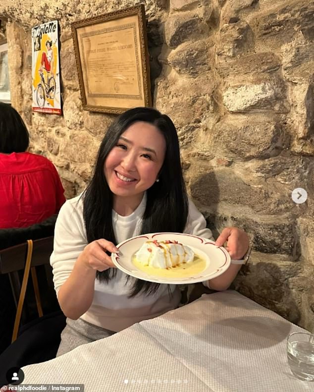 Angela later shared a post of herself enjoying traditional dishes after her video TikTok collapsed