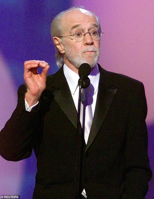 Carlin speaks after receiving the Lifetime Achievement Award at the 15th Annual American Comedy Awards in Los Angeles on April 22, 2001