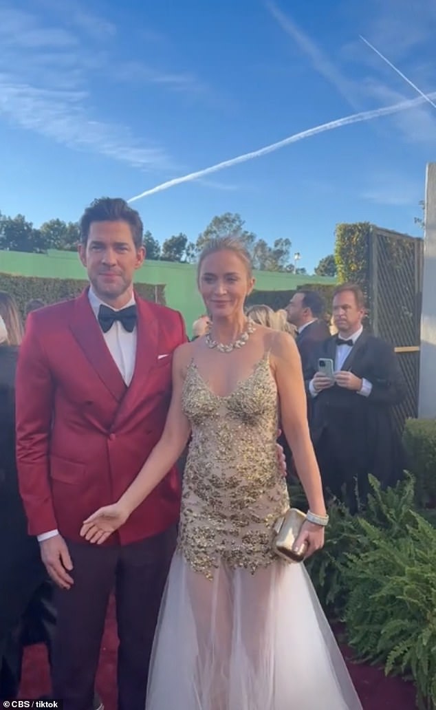 Sleuths deciphered every second of a 10-minute clip that emerged from Sunday's red carpet, where the actor appeared to say to his wife: 'I can't wait for a divorce'