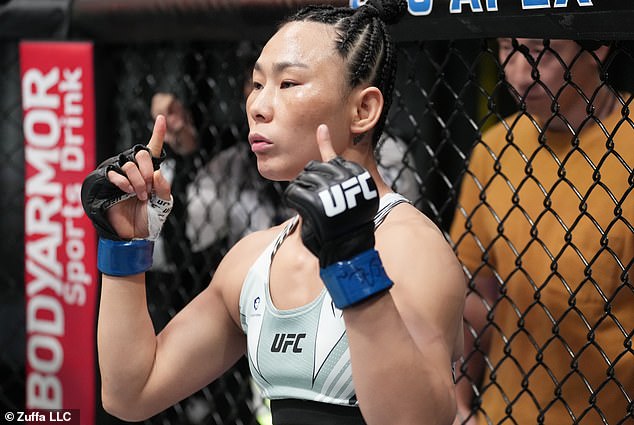 Xiaonan, 34, has a record of 17-3-0 and is the first Chinese female fighter to sign with the UFC, according to White