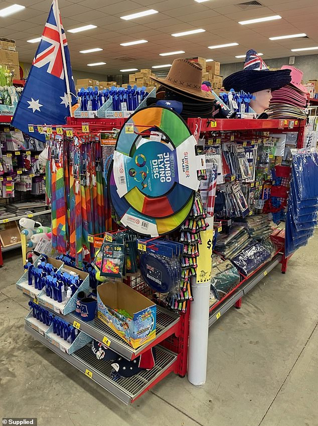 More Australia Day items on sale at a Silly Solly's store in Deception Bay, south-east Queensland