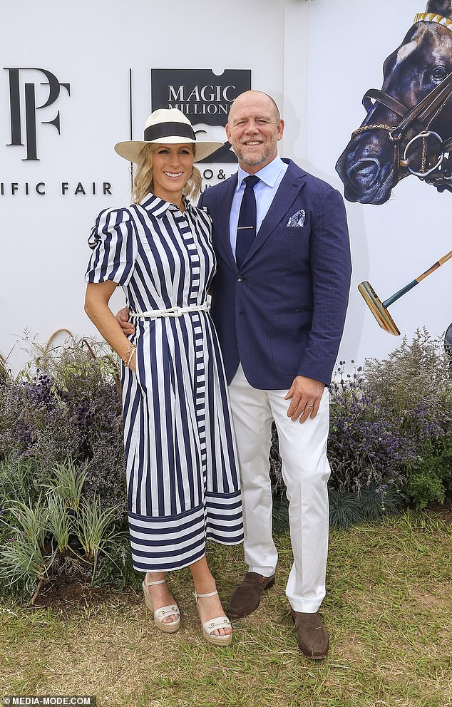 Zara and Mike at the Magic Millions Polo & Showjumping event on the Gold Coast.  Angela Mollard says they are the right royal ambassadors for Australia