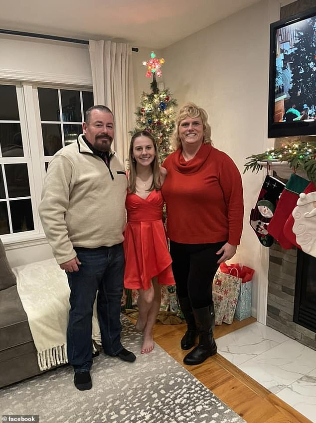 The 18-year-old celebrated the holidays with her family as normal