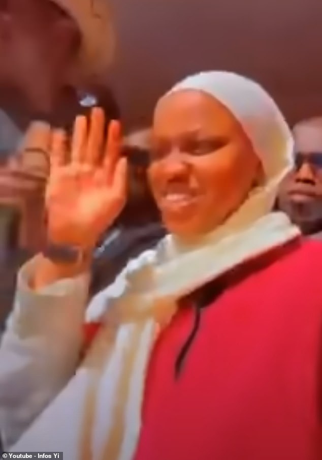 She greeted the adoring crowd with a wave and a smile and her welcome is an example of how well Mane is viewed in Senegal.