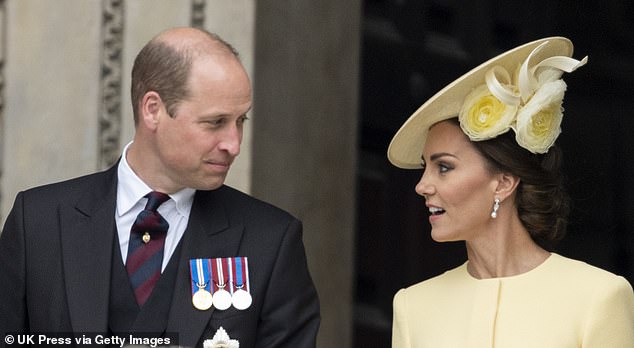 A private moment during the Thanksgiving service to mark the reign of Queen Elizabeth at St Paul's Cathedral, June 2022