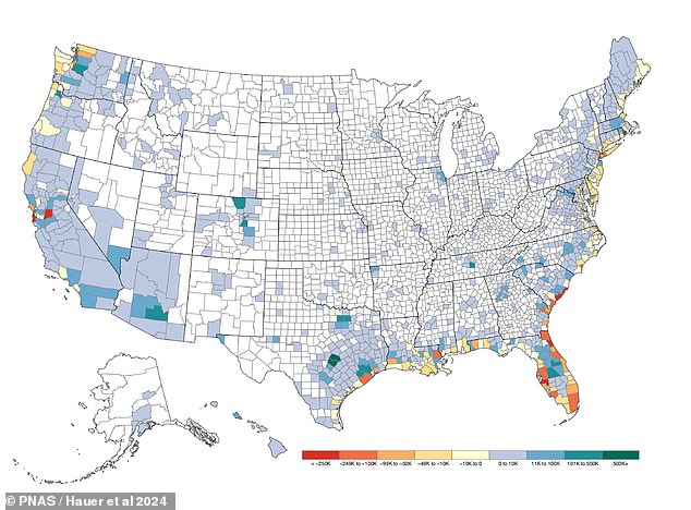 Worse, researchers found that these figures are likely 5.3 to 18 times higher than expected (above the map), based on estimates that take into account factors such as the indirect migrations of doctors, teachers and other service providers that certainly bring young migrants to their new house will follow.