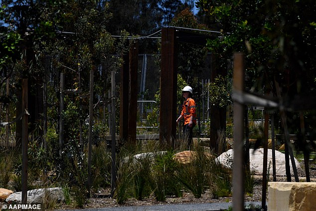 An employee seen at the location that is expected to be closed for at least several days