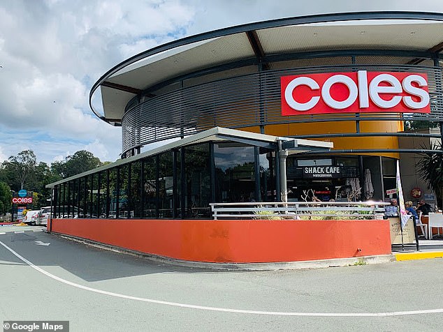 The shocking incident happened in April last year at a loading dock at the Coles store in Mudgeeraba, south of the Gold Coast.