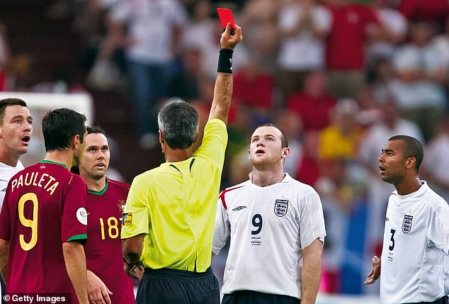 Rooney was defended by Eriksson after his red card in the 2006 World Cup quarter-final against Portugal