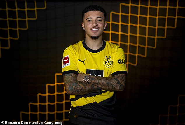 Fans have joked on social media that Sancho has 'learned to say sorry'