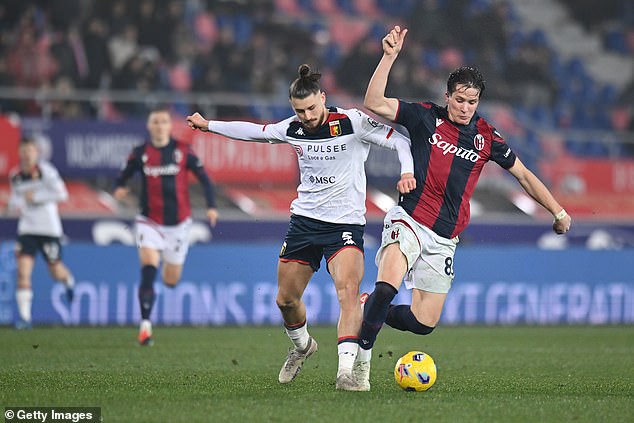 Tottenham announced they had signed the 21-year-old Genoa centre-back for £25 million on Thursday