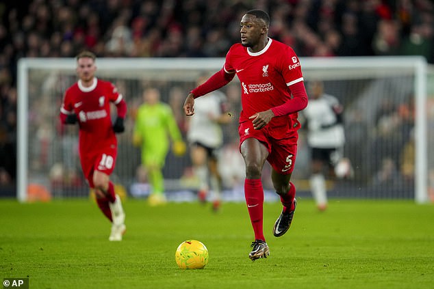 But it was Liverpool's Ibrahima Konate who came out ahead of the other defenders by a wide margin