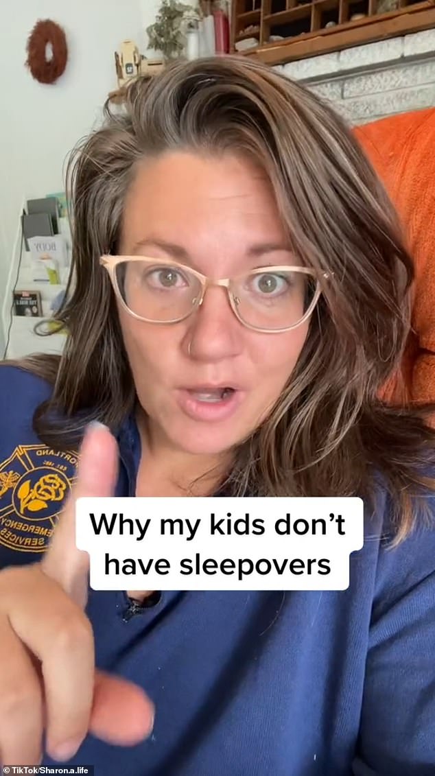 One mom used TikTok to explain why sleepovers are a no-no for her kids.  “How my husband and I handle sleepovers with our six young children is that we don't do that,” Sharon Johnson said.  'My kids don't have sleepovers'