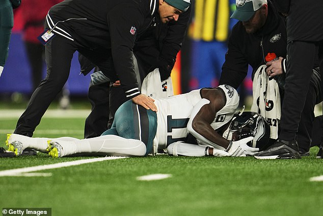 Brown injured his knee in Philly's final game of the regular season against the New York Giants