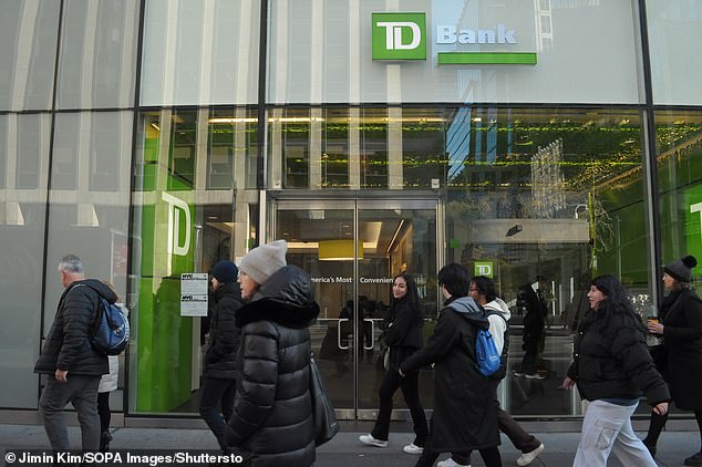 TD Bank said it would close a branch in Washington Township, New Jersey.  Pictured is a branch in Manhattan