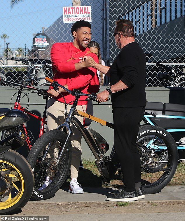 Since both men have been vocal about their commitment to a healthy lifestyle, it was only fitting that the two ended the shoot by riding away on their bikes together.