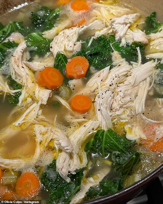 She made delicious looking chicken soup