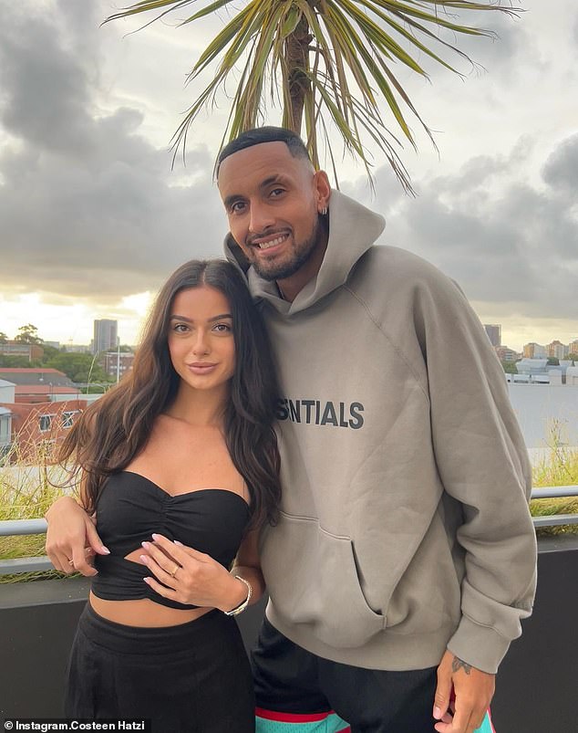 Whatever people think of Kyrgios, there is one person he has not failed to 'please' with his personality off the field: his girlfriend Costeen Hatzi