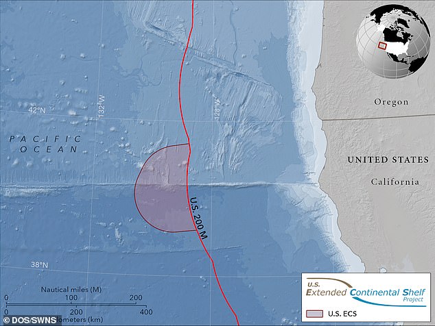 DOS said the US has shifted the geographic coordinates that define the outer limits of the continental shelf in areas beyond 200 nautical miles offshore