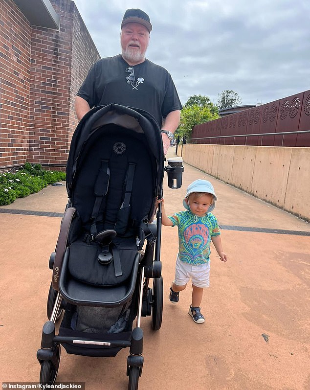 In a series of photos shared to The Kyle and Jackie O Show's Instagram, the family was shown at Sydney's Taronga Zoo