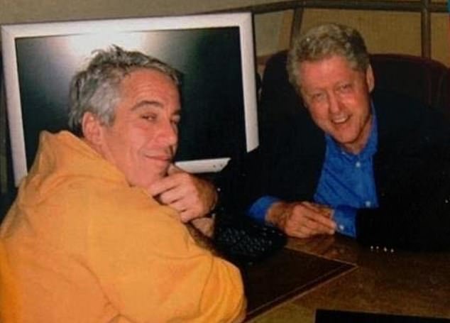 Bill Clinton is pictured with Jeffrey Epstein in an undated photo