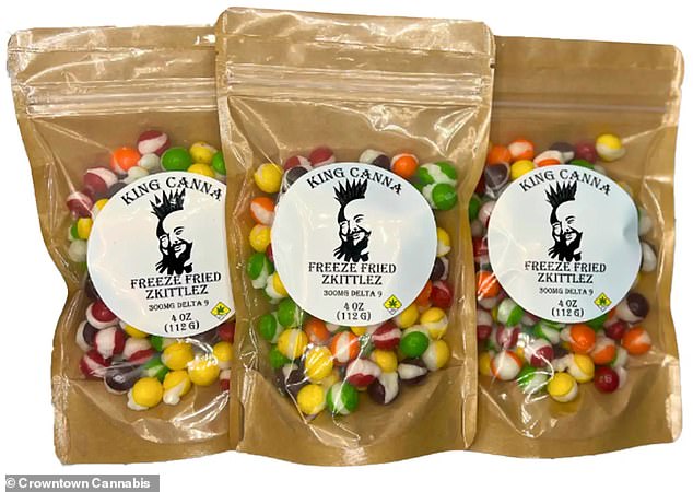 Buttereit believed the candy was the rare freeze-dried version of the popular Skittles candy, but it was in fact cannabis edibles