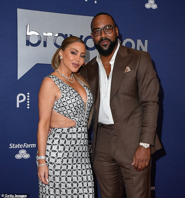 Marcus Jordan and Larsa Pippen are pictured at BravoCon 2023 at Caesars Forum in Las Vegas