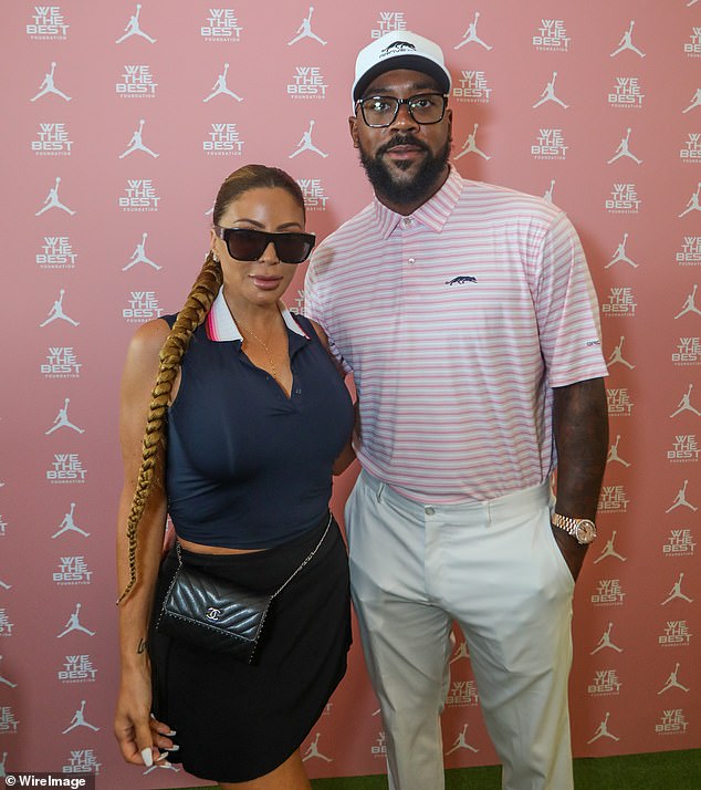 Larsa Pippen and Marcus Jordan attend the first We The Best Foundation Classic