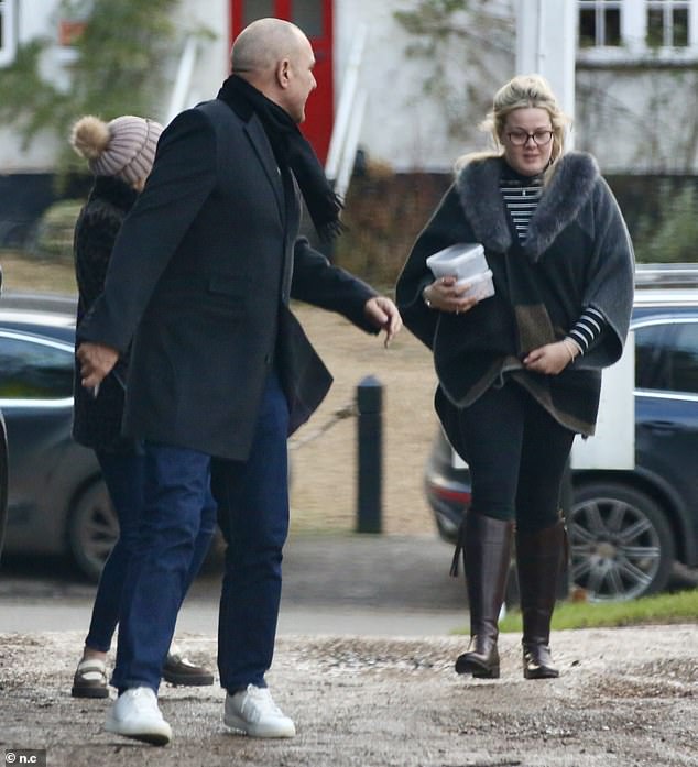 The former Chelsea midfielder was joined by two women and a man, as well as a younger-looking couple.