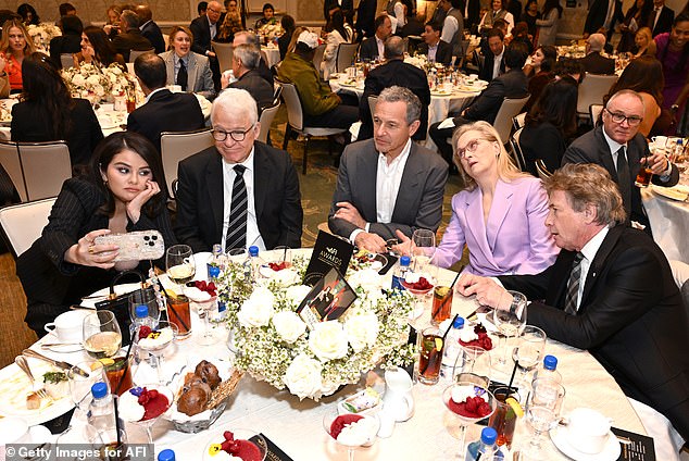 The A-list cast later all sat together and were seen taking a selfie photo, while Meryl, Martin and Selena, 31, were all nominated for their roles in the hit Hulu series