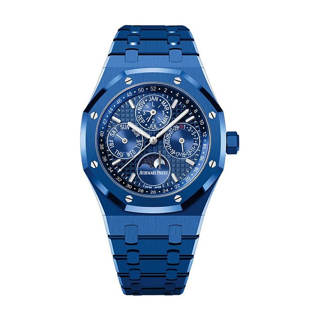 The precocious young man then suggested to his mother that he buy him a luxury sports watch, with a photo of an Audemars Piguet Royal Oak Perpetual Calendar watch (pictured) attached, which can be found online for $863,600 and up.