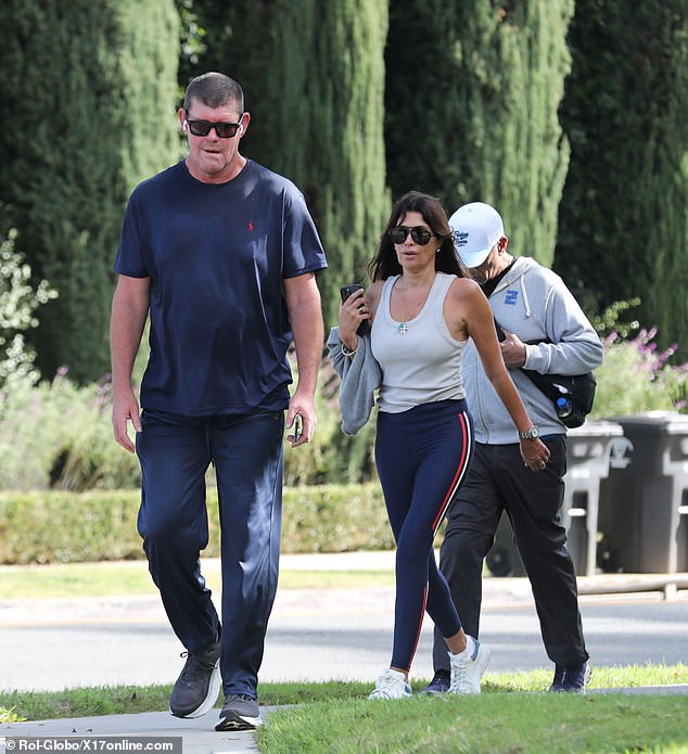 The pair were spotted together during a power walk in Beverly Hills on December 21 and January 3 (pictured)