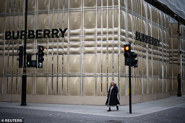 Bad luck: Burberry's share price has fallen about 40% in the past six months