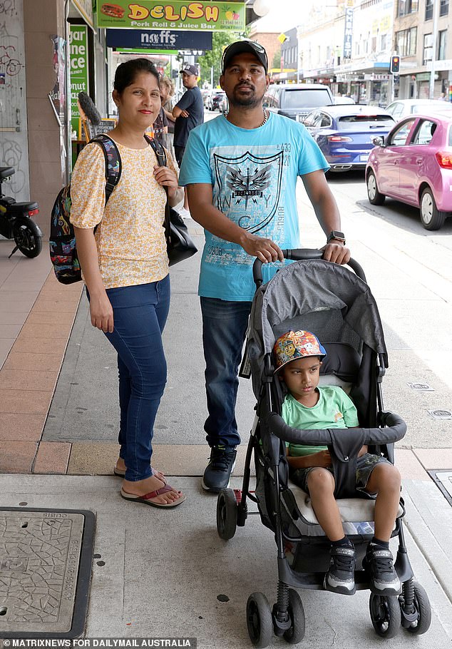 Jason, 39, and Shivani, 37 (pictured), who paid $650 a week for a two-bedroom apartment in Marrickville for the past two years, said they had to tighten their belts