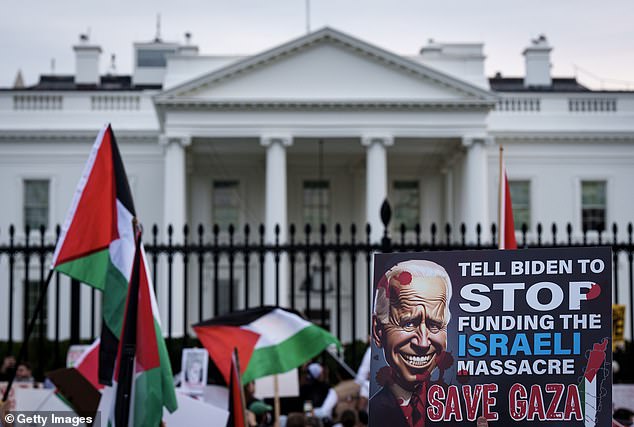 There is growing internal resistance to Biden's handling of the Gaza crisis, as he has sent more than $14 billion to Israel in addition to significant military aid.