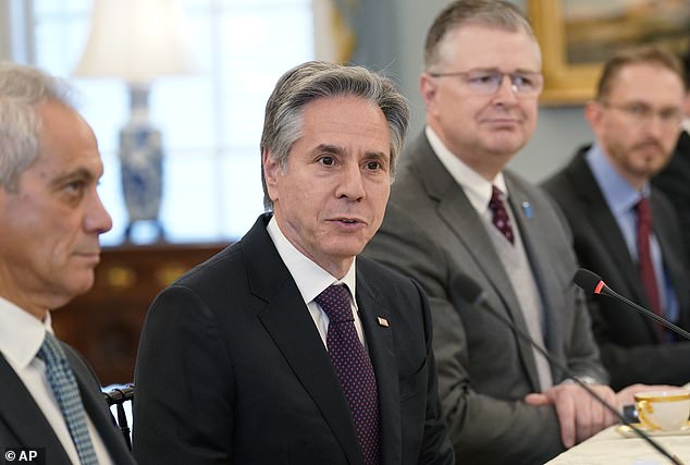 Amid the internal uprising, Secretary of State Anthony Blinken (pictured) has reportedly held “listening sessions” with Arab-American, Muslim and Jewish staffers.