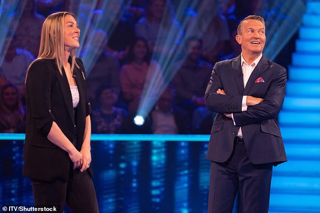 Bradley (right) made his joke during a conversation with Alexander's fellow contestant, Sports Personality Of The Year winner Mary Earps (left)