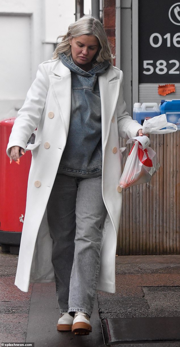 The OnlyFans star, 43, looked comfortable in an oversized distressed hoodie and matching jeans as she left the store with a bag full of essentials