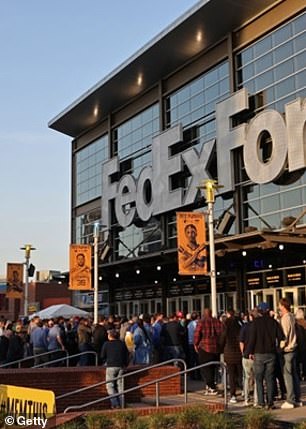 The home of the Grizzlies, the FedExForum in Memphis