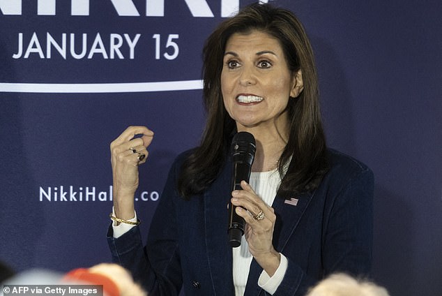 Trump Jr. said Thursday of Nikki Haley, captured while campaigning in Ankeny, Iowa: 