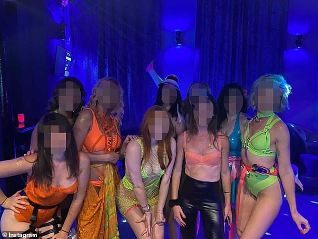 Those who had been to the parties before then started taking off their clothes and preferred to walk around in their lingerie.  Many guests left in pairs, and in some cases in groups (photo from one of the events)