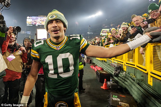 Love has ingratiated himself with Packers fans this year by leading Green Bay to the playoffs