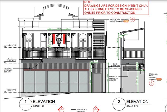 The application for the KFC is where Hungry Jacks operated but closed during COVID