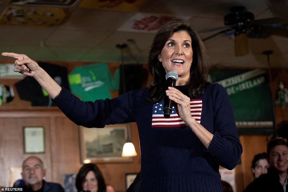 Speaking at a barbecue restaurant in New Hampshire on Tuesday, he said: 'I would like to get out of the way of anyone who actually stands up to Donald Trump.  Why do we think she (Haley) would hit him?  She's not trying to beat him.”  He noted her support for pardoning Trump if one of his criminal trials ends in a conviction, and her refusal to rule out becoming Trump's running mate if asked.